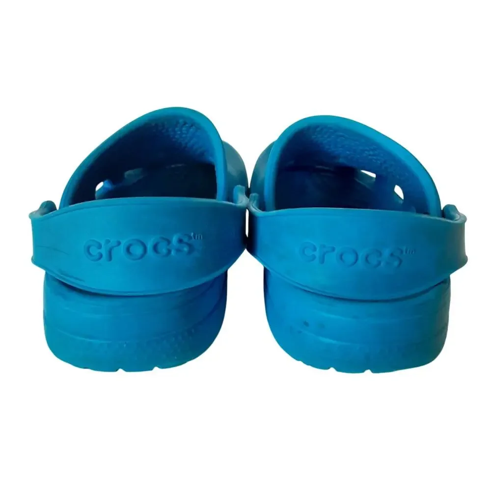 Crocs Clogs Boys C10/11 Water Shoes Bright Blue Slip On Casual Play Shoe Summer