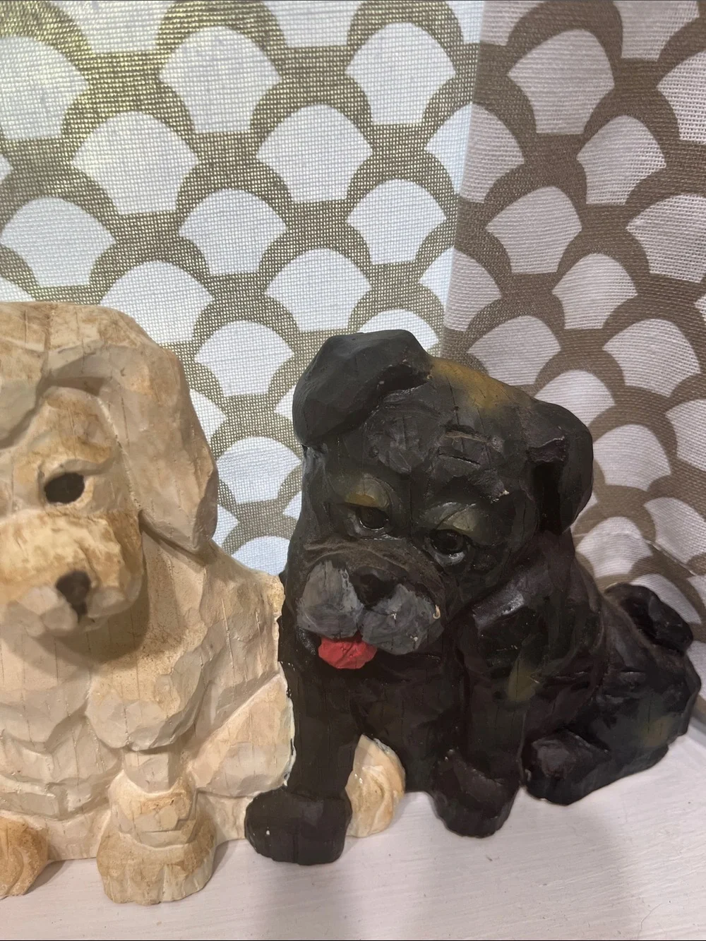 Decorative Dog Figurine for Wall or Shelf