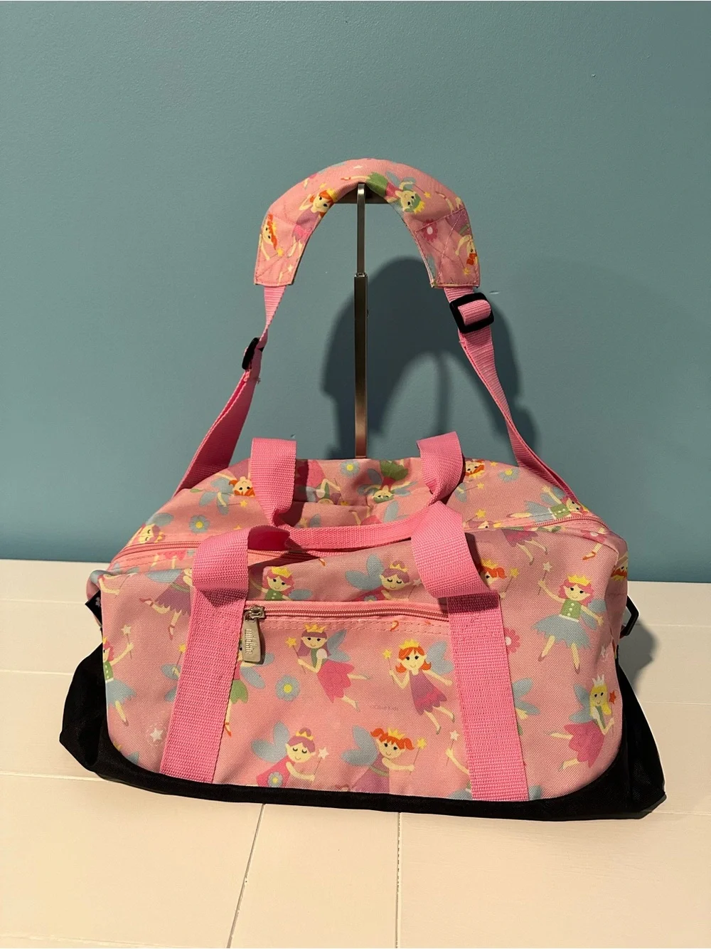 Pink Fairy Print Duffel Bag - Girls' Travel Tote