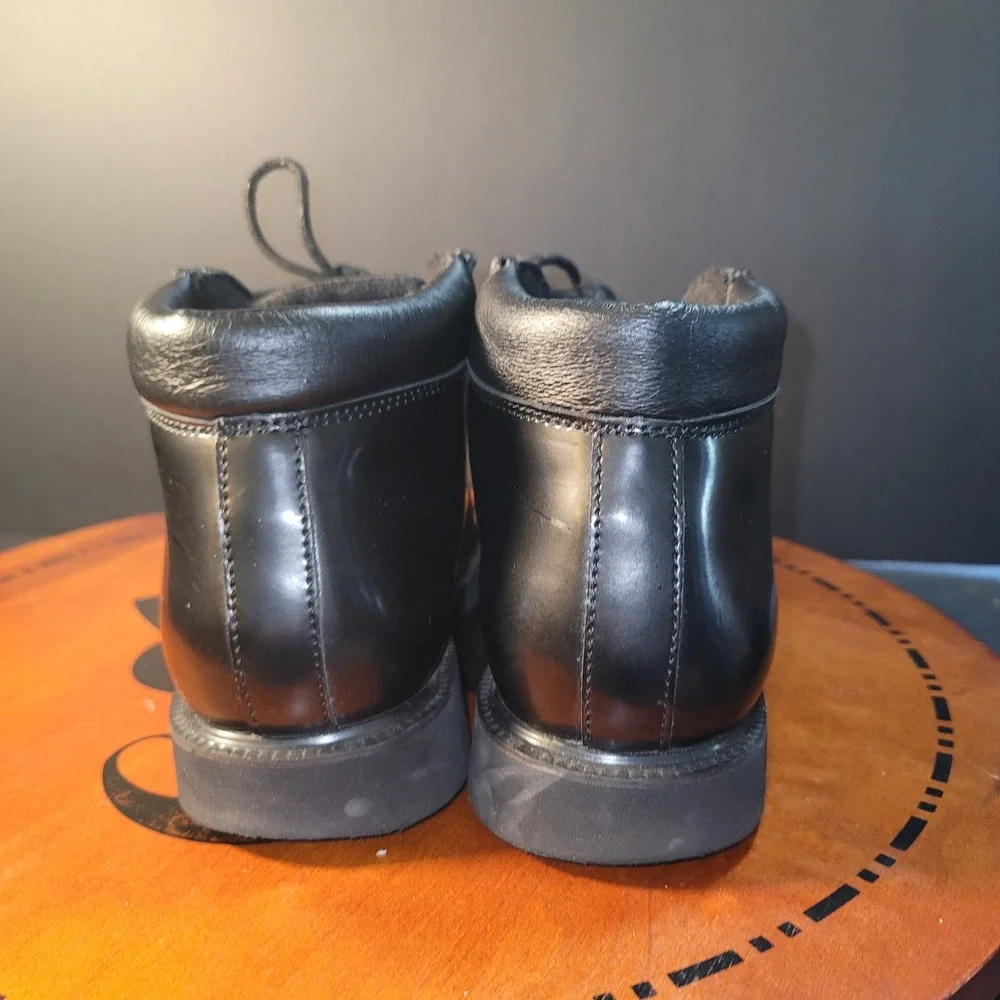 thorogood black leather