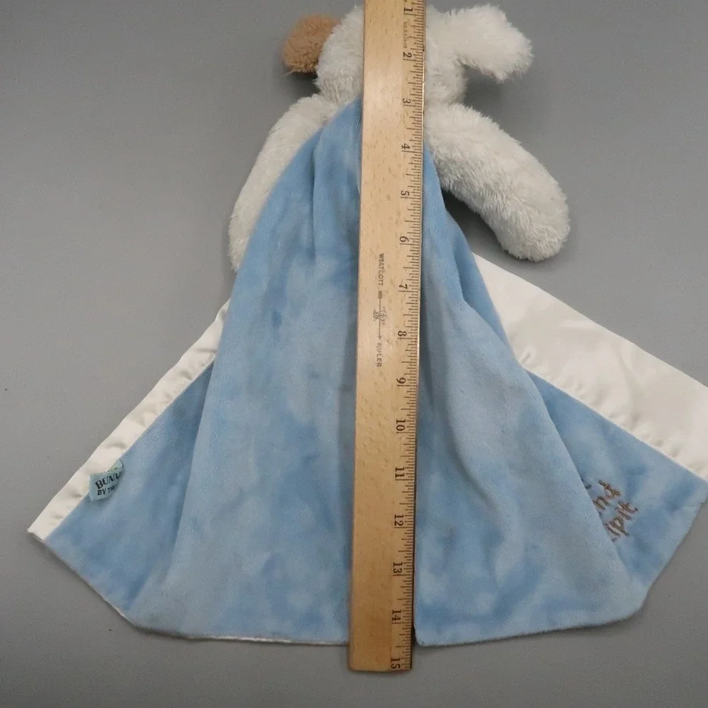 Bunnies By The Bay Best Friend Skipit Dog Lovey Satin Like Trim Security Blanket