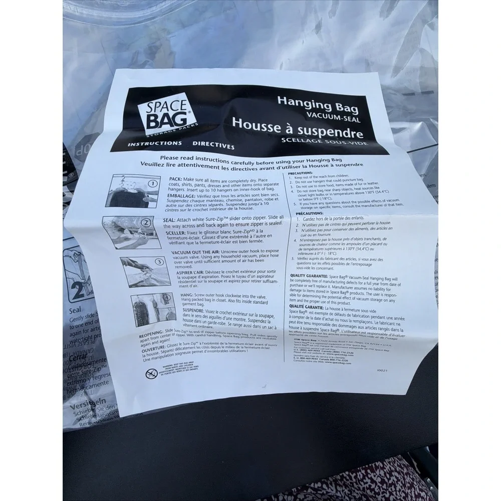 Space Bag comes two