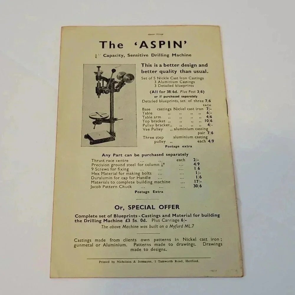 Kennion Bros Catalogue T.M.8 Engineers Tools Materials Model Railroad Vintage