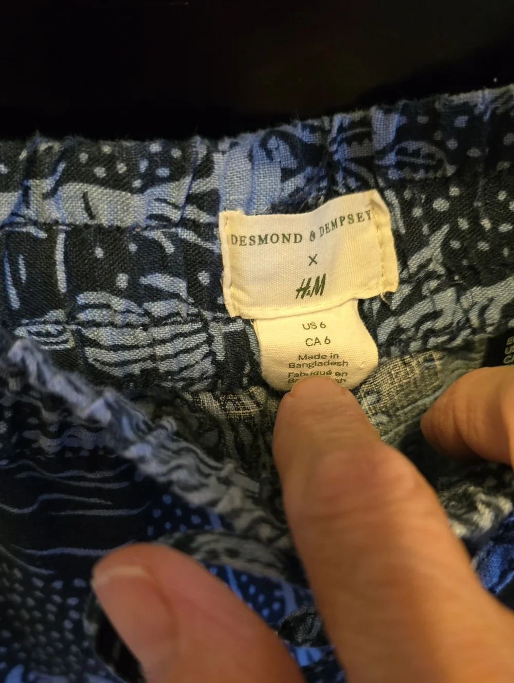 H&M unique pattern