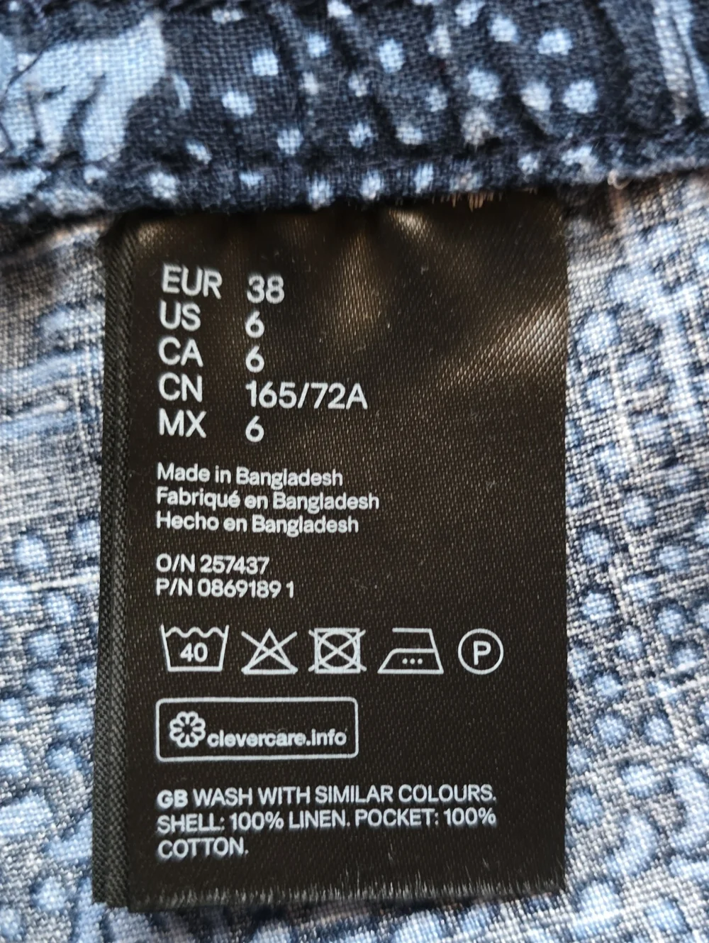 H&M unique pattern