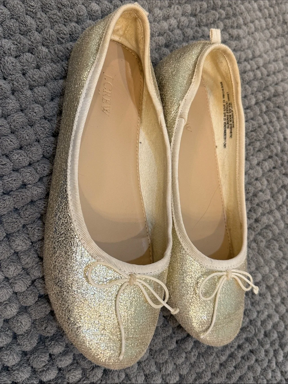 J. Crew sparkling gold