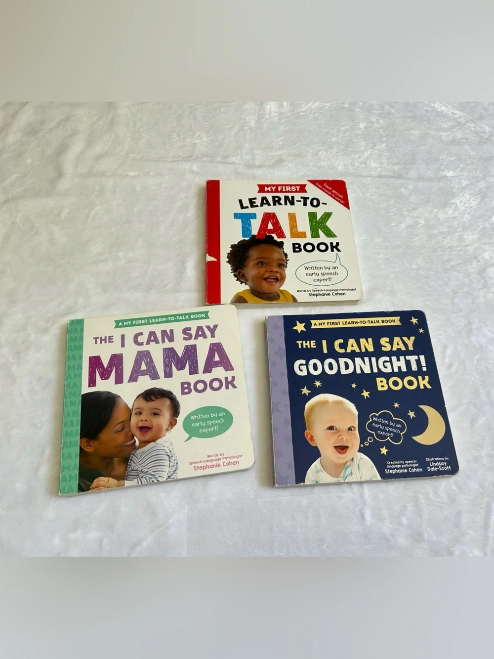 My First Learn to Talk Books Bundle 3 Board Books Stephanie Cohen