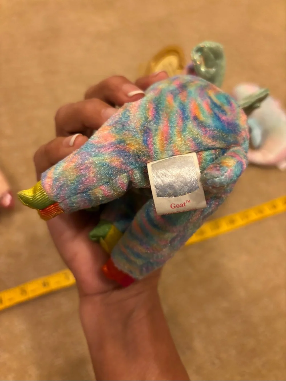 LOT 5 Ty Beanie Babies - Multicolor Plush Animals