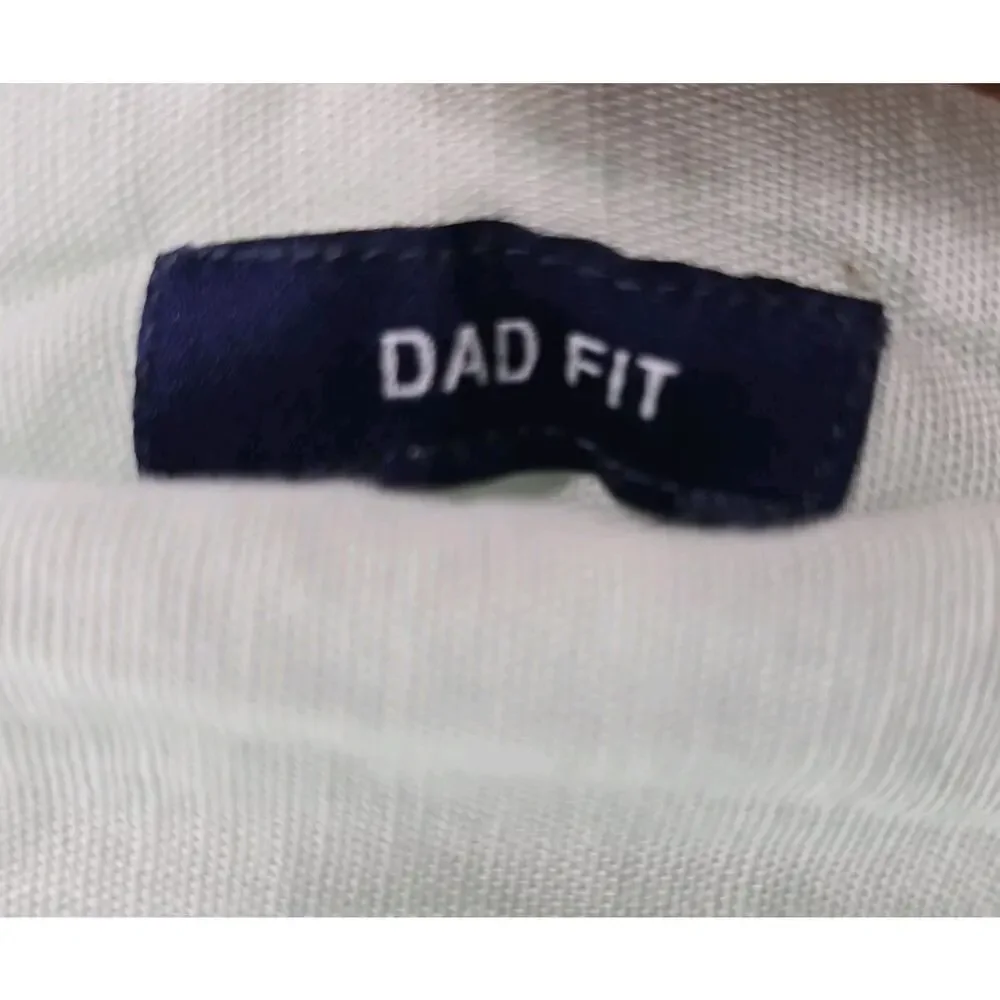 Chubbies Shirt Mens Small Blue Linen Short Sleeve Dad Fit Button Loop Collar