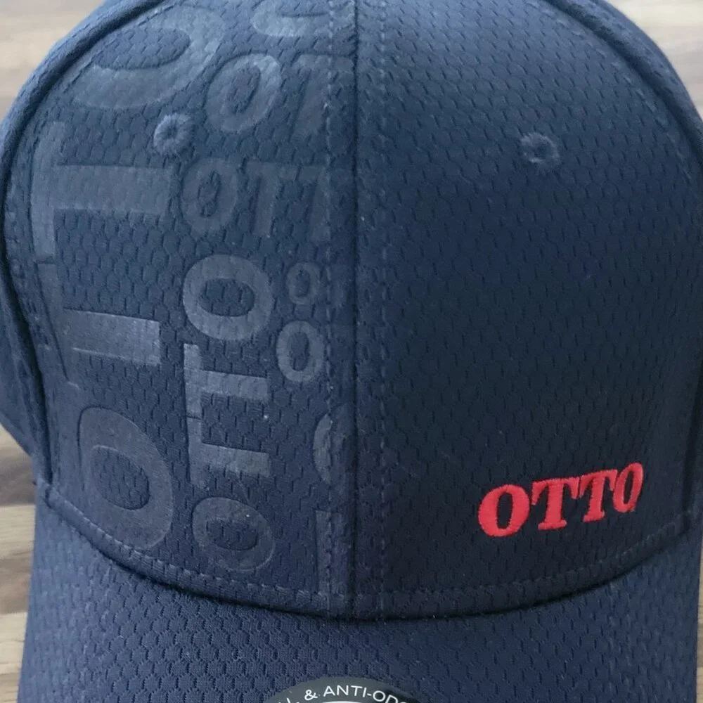 OTTO 19-1114 Snapback Trucker Cap in Navy Blue