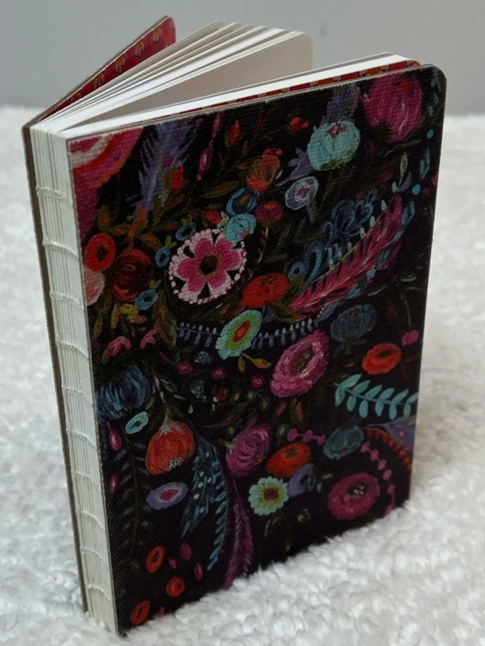 Studio Oh! Floral Canvas DECONSTRUCTED JOURNAL Notebook w/Elastic Closure