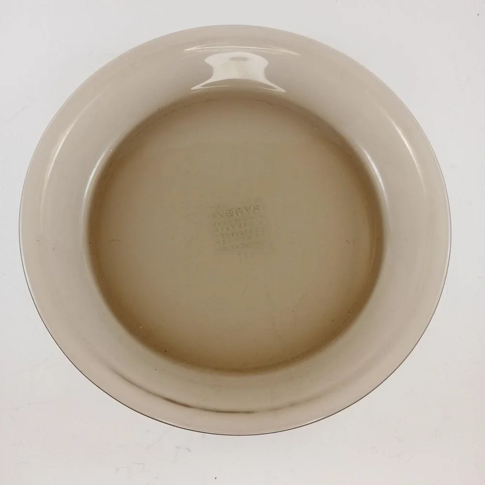 Vintage Pyrex Amber Brown Glass Pie Plate #209‎ Baking, Casserole Dish 9.75