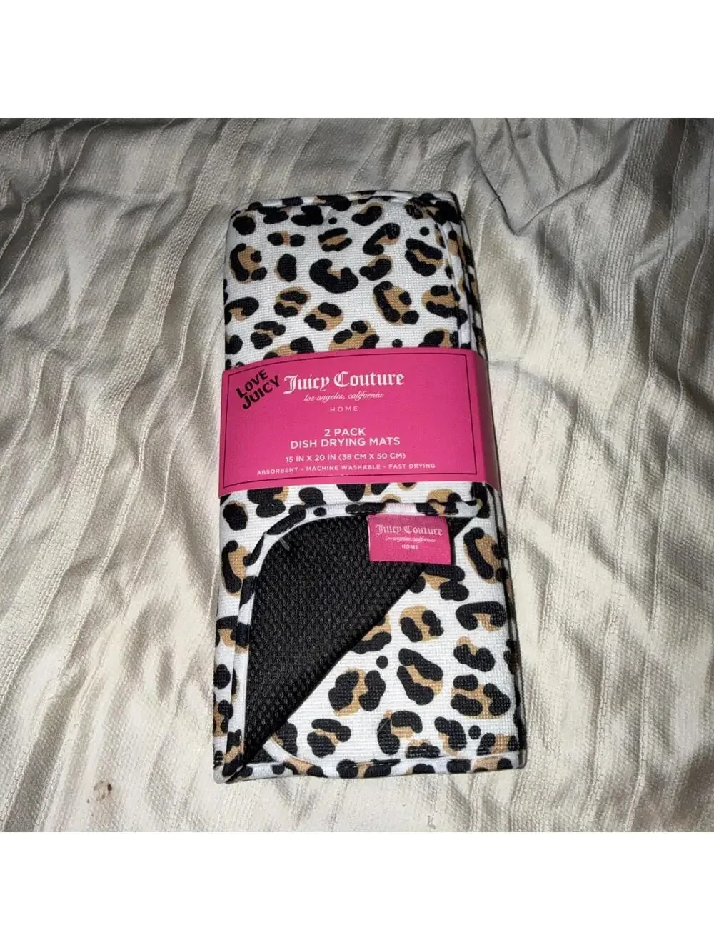 Juicy Couture 2 pack Drying Mats cheetah print 15