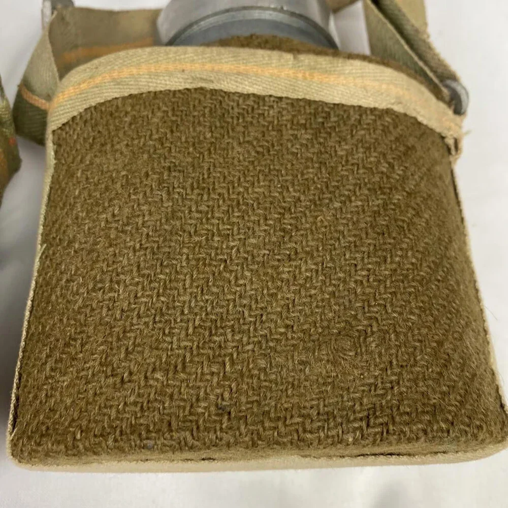 Pair Of Vintage Elephant Brand E. Pakistan Water Bottle Strap Wool Insulation