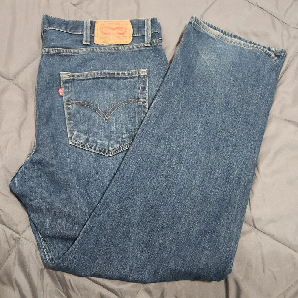 Levi's‎ 501 Jeans Men's 38x30 High Rise Button Fly Blue Denim 100% Cotton
