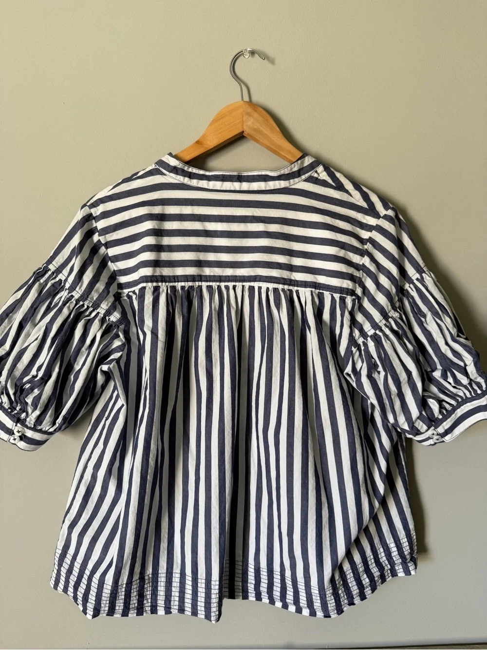Anthropologie stripes sleeves