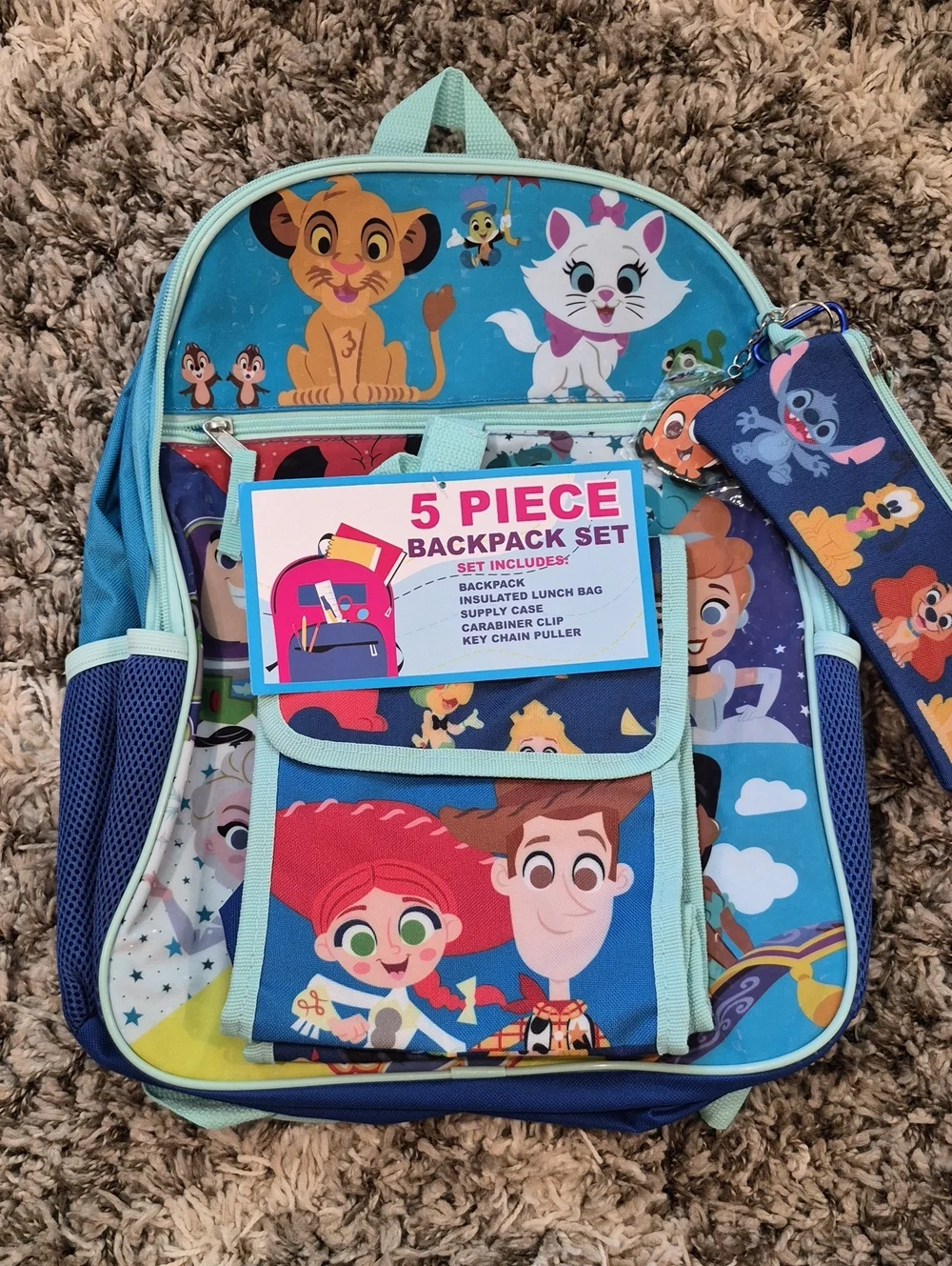 Disney 100 Character Backpack Set