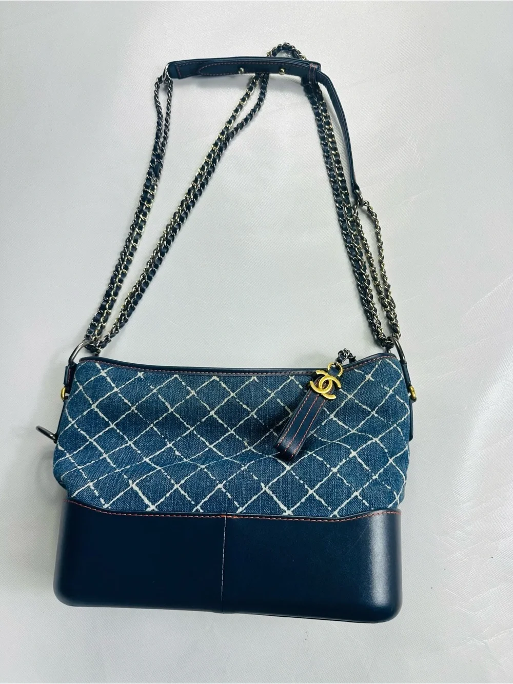 CHANEL denim quilted