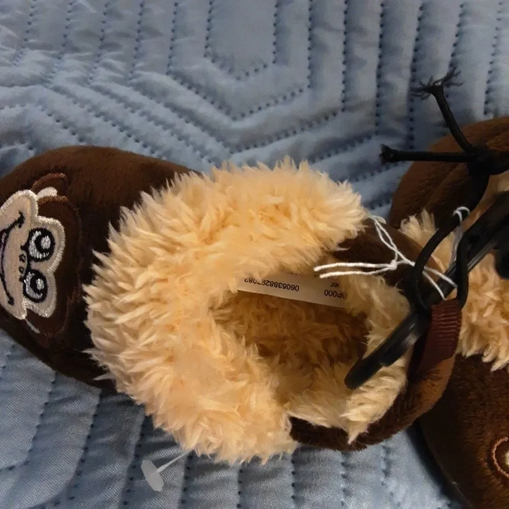 Monkeyface Cozy Boot Dk Brown Cream‎ Faux Fur Lining size 2