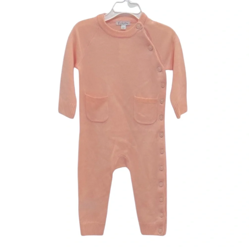 NWT J Crew Baby‎ Girl Pink 100% Cashmere One Piece Gift Baby Gift Winter