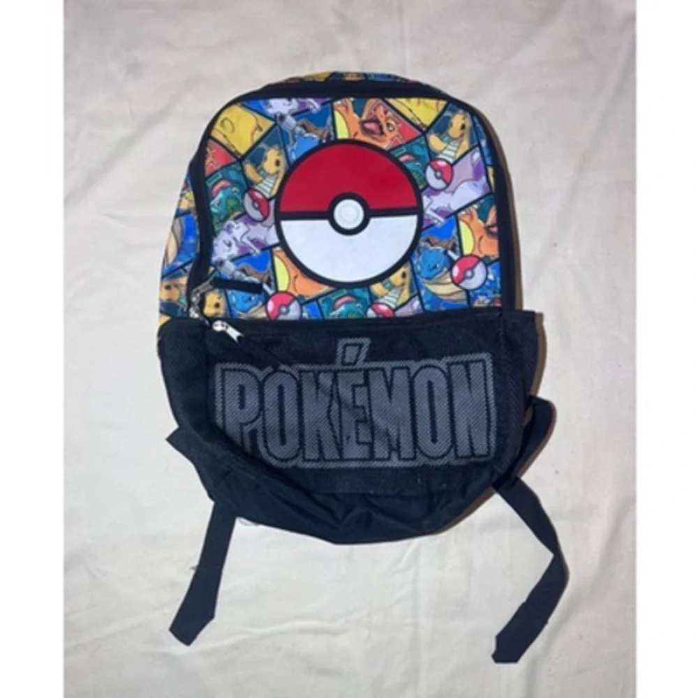 Pokemon Backpack Gold Star Collection Reflective Ink Printing 16x12x6 Bag E83
