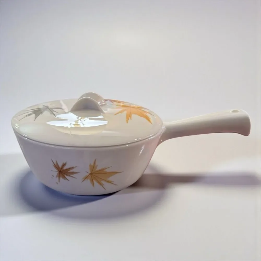 Iroquois China Ben Siebel Harvest Time Leaf Pattern Ceramic Pot