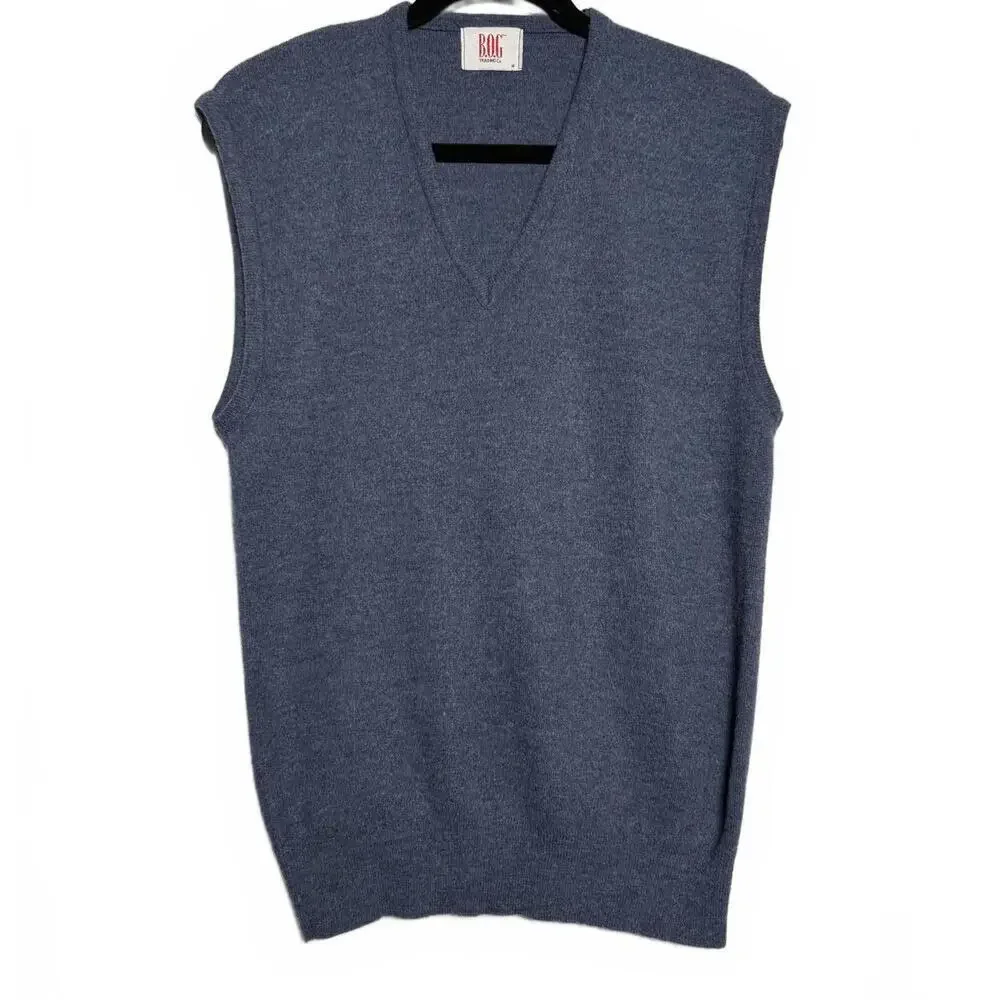 Men Light Blue Knit Sweater‎ vest