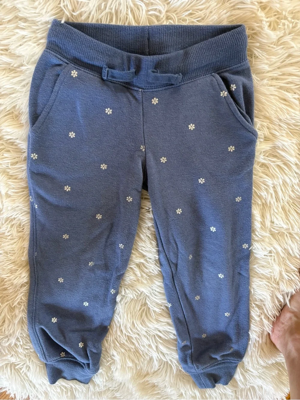OshKosh B'gosh Navy Hoodie with White Label Detail 4t