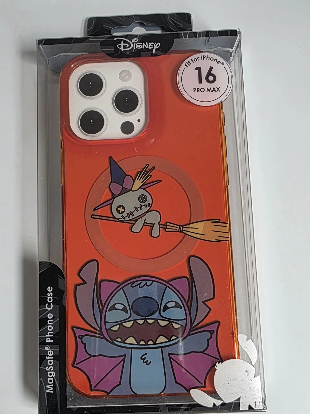 Disney Orange iPhone 16 Pro Max Case - Stitch Witch Design