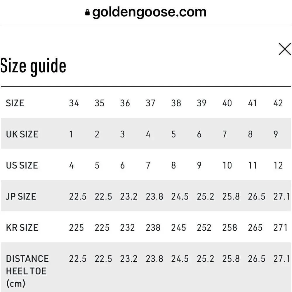 Golden Goose nwob new