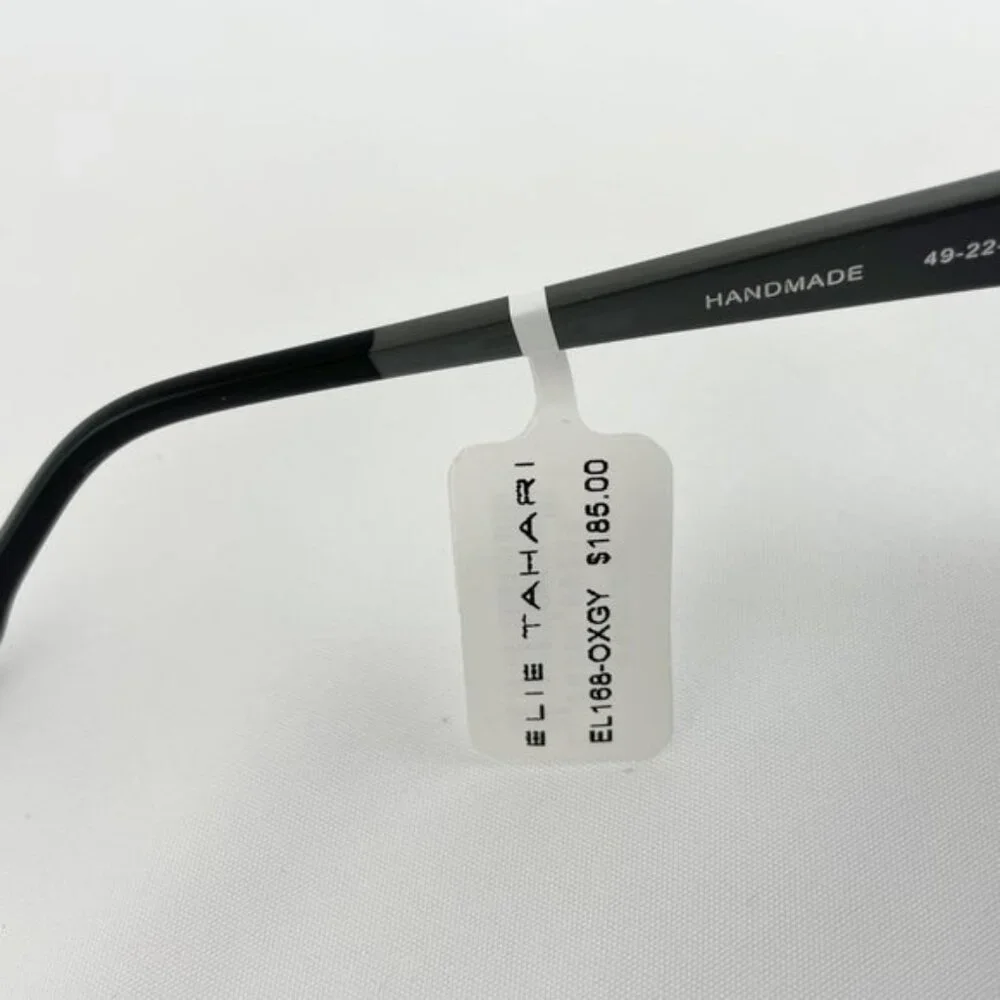 Elie Tahari Black & Gray Stud Accent Sunglasses MSRP $185