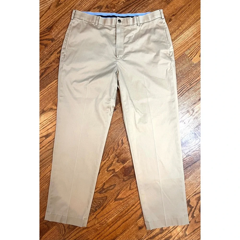 Brooks Brothers Hudson Lightweight‎ Advantage Chino Khaki Pants Mens 38x32 Tan