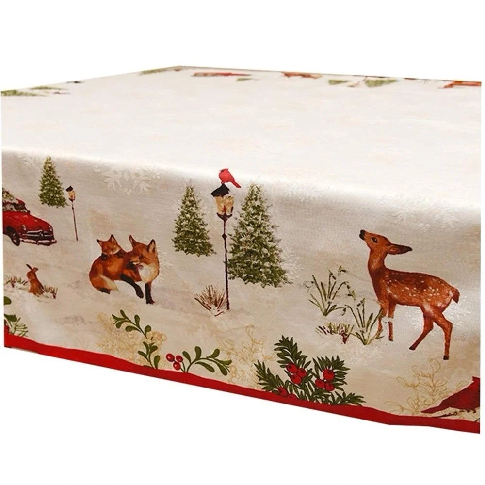 Better Homes & Gardens Heritage Winter Forest Tablecloth 60