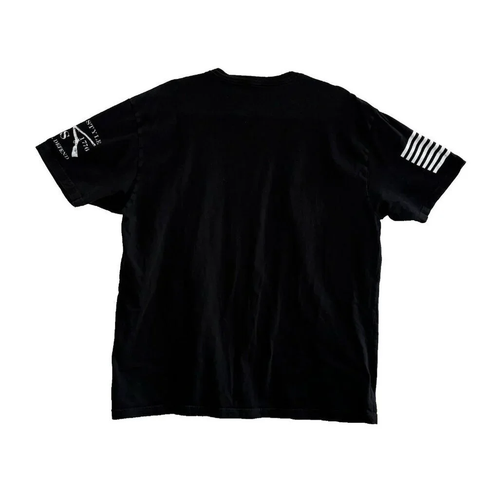 GRUNT STYLE Men Shirt Size XL Black Tee Short Sleeve Due Respect Casual‎ 24-5