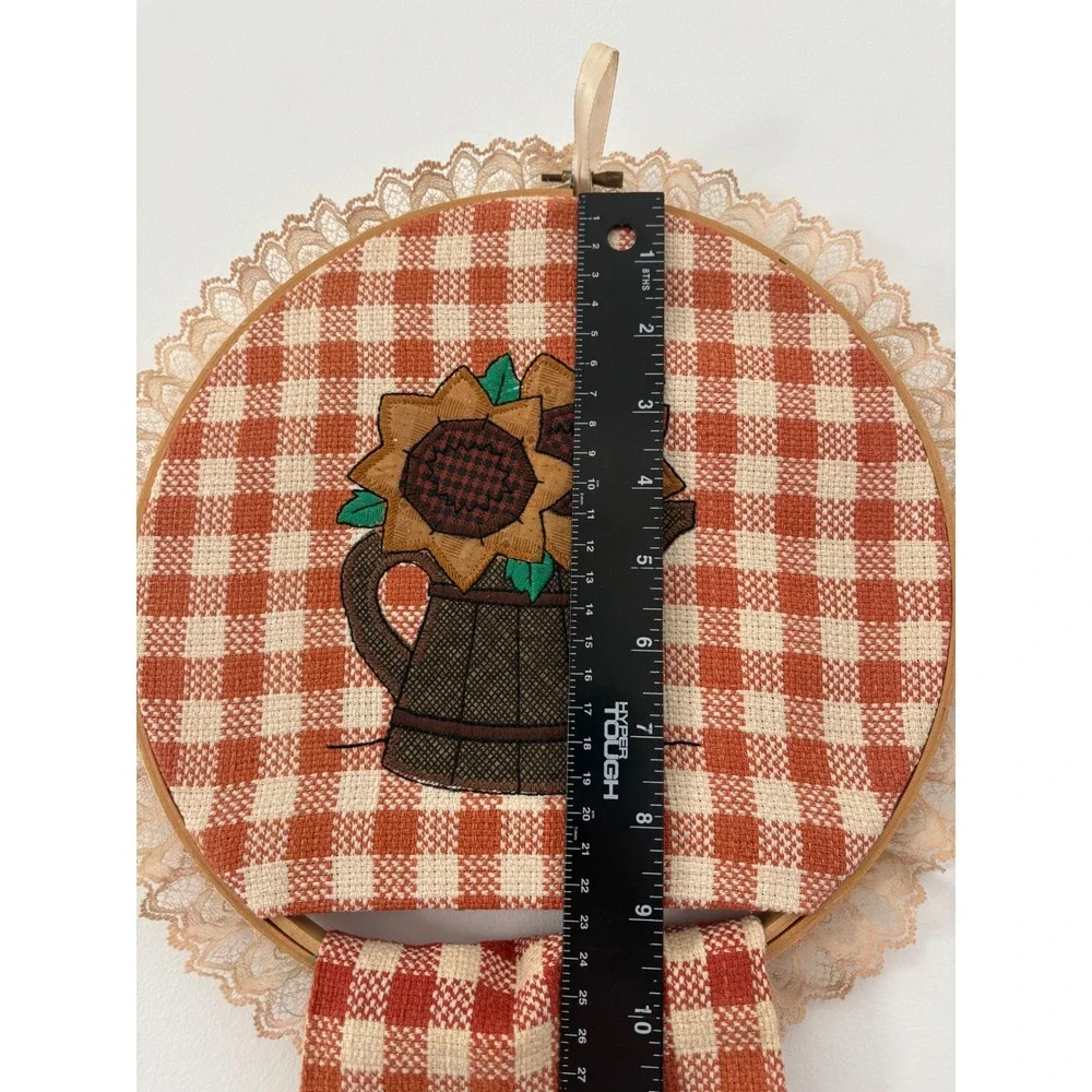 Handmade check sunflower