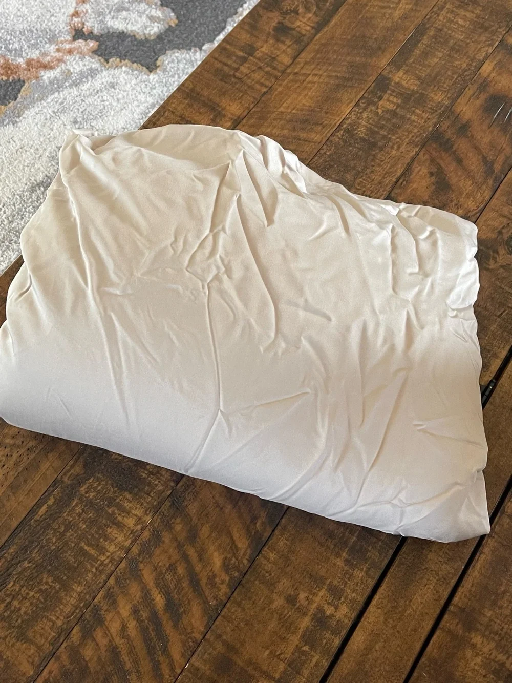 NEW Quince Organic Bamboo 1 Piece Duvet Cover, King/Cal (Sand)