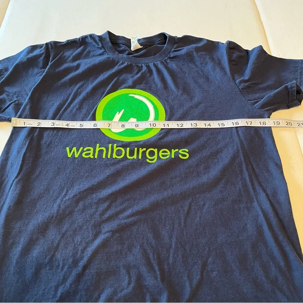 wahlburgers blue shirt