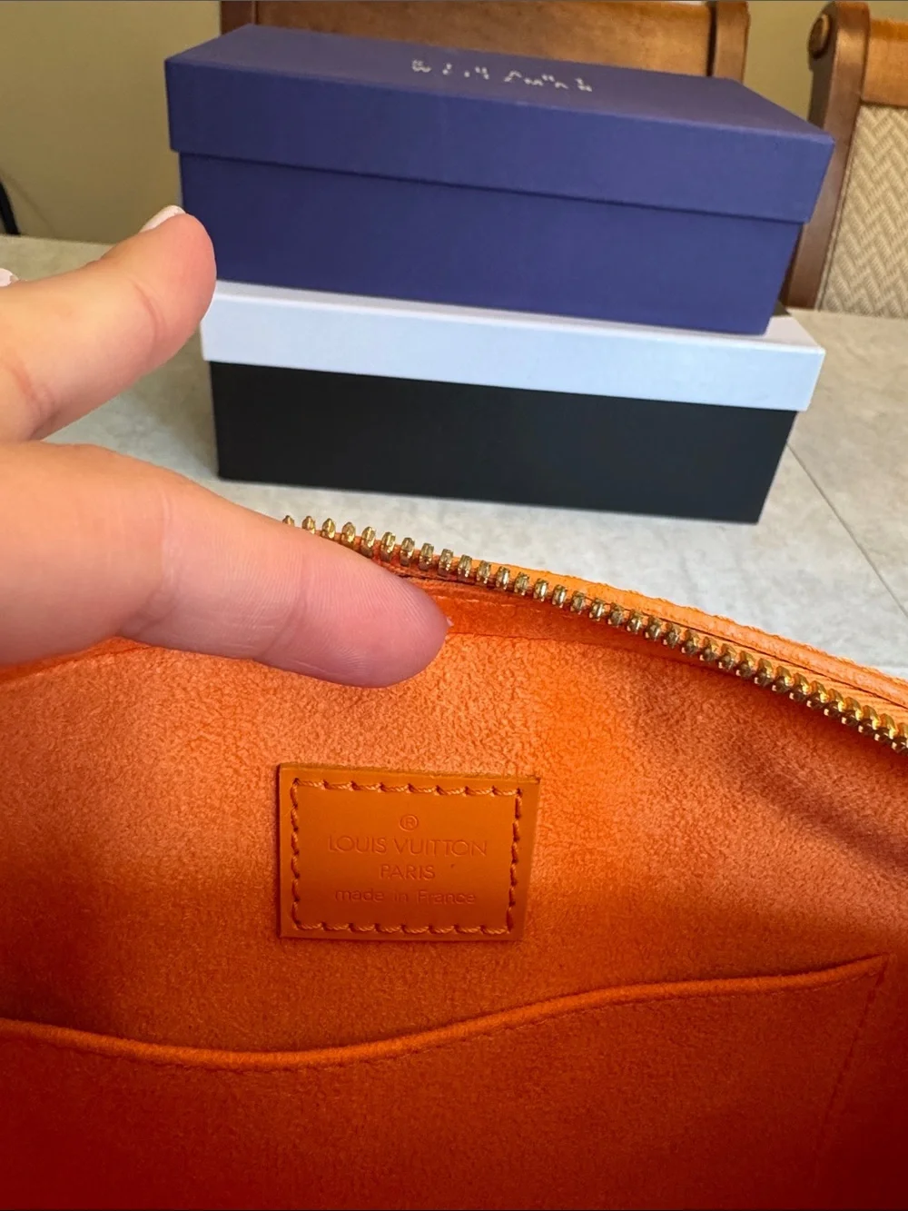 Louis Vuitton bright orange