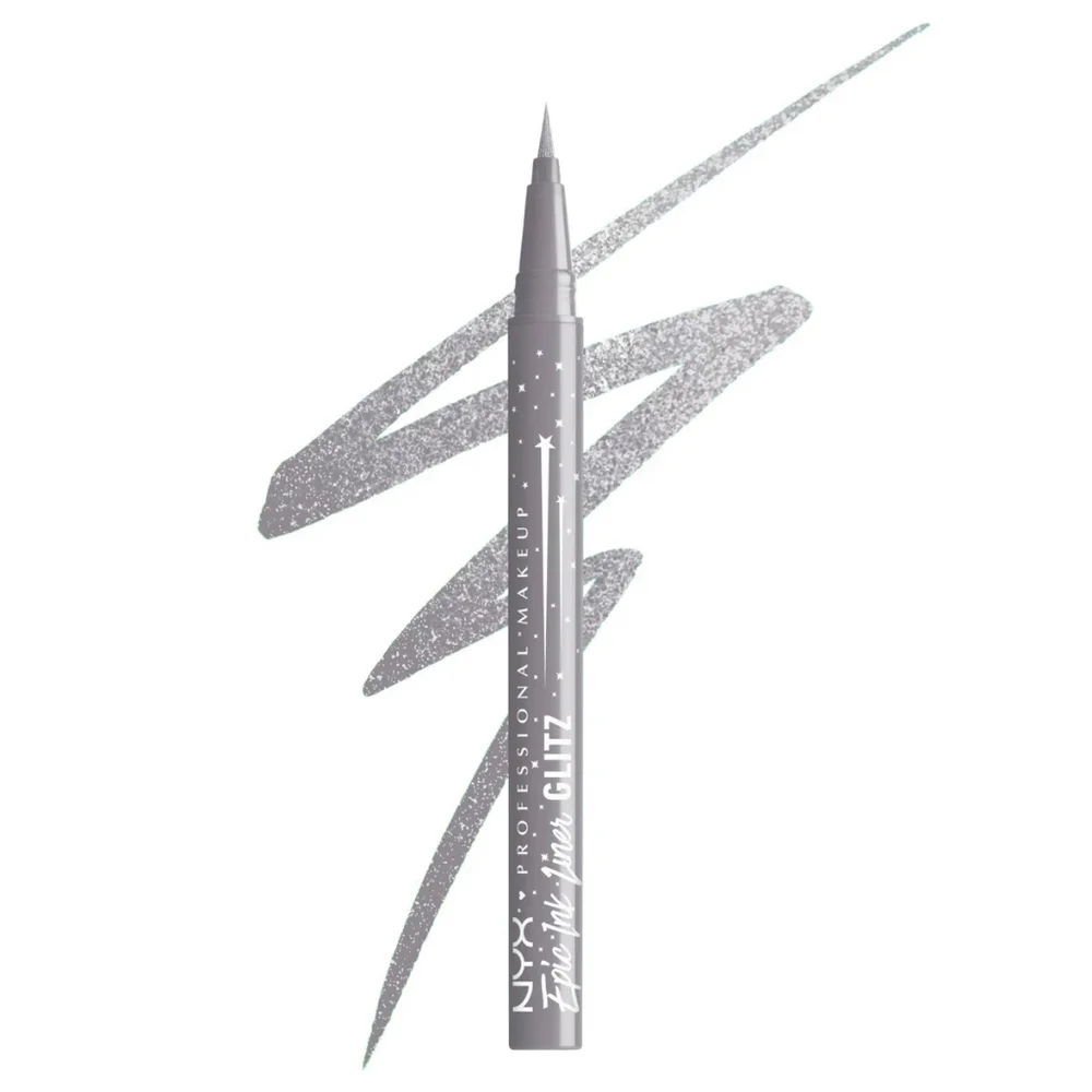 4 x NYX Epic Wear Glitz Waterproof Metallic Liquid Eyeliner, Flashy Flare