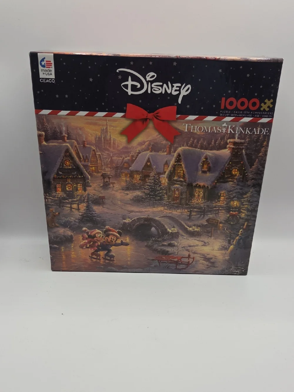 Disney Thomas Kinkade 1000-Piece Holiday Puzzle   NWT