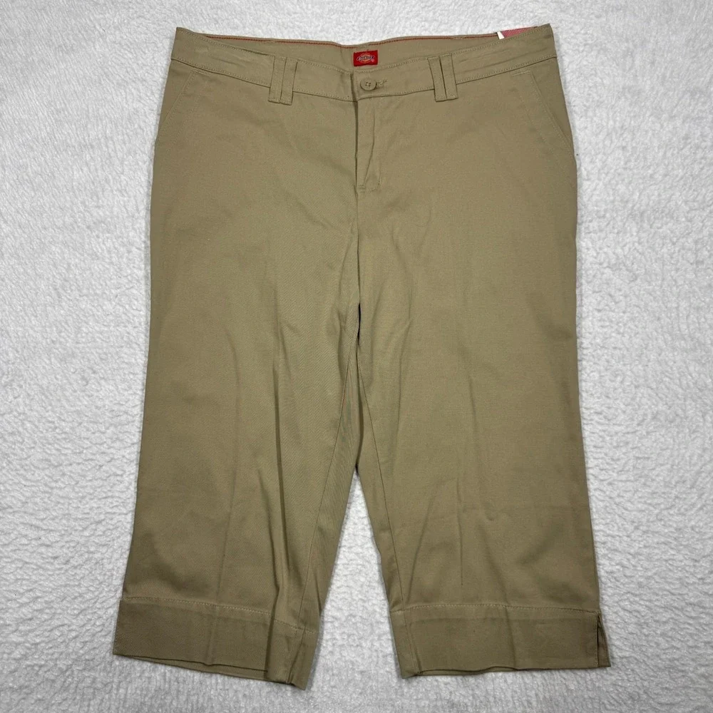 Dickies Khaki Cari Pants Beige Juniors Women's Size 15 (36x18)