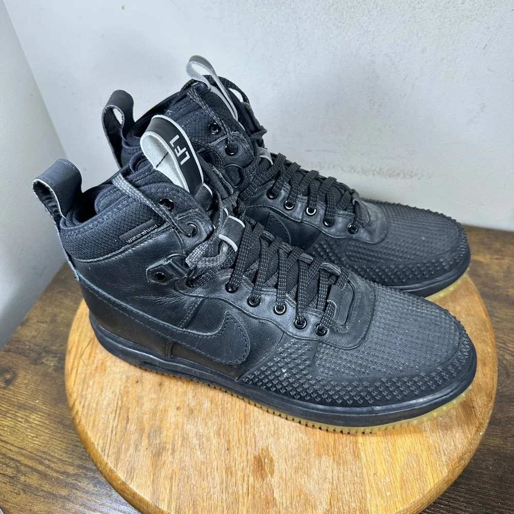 Nike Lunar Force 1 Duckboot Black Gum Mens High Top Winter Boots 805899-003