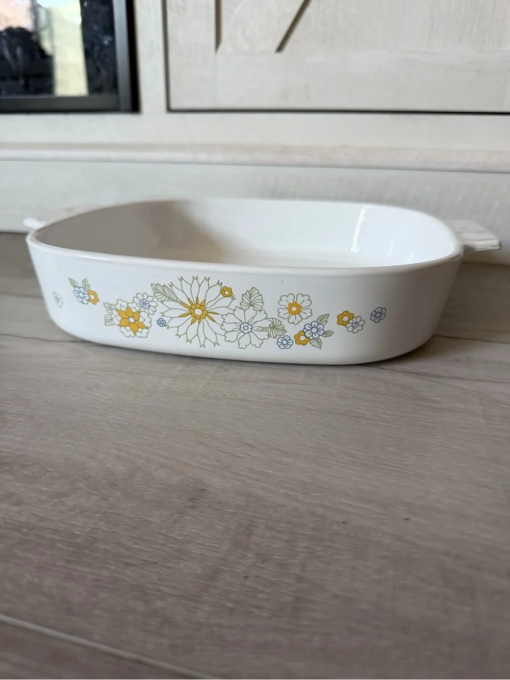 Corningware floral white