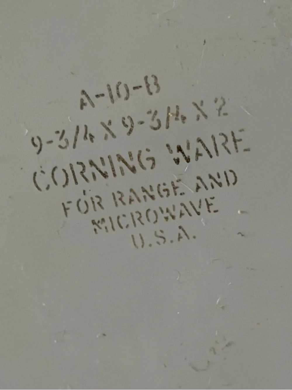 Corningware floral white