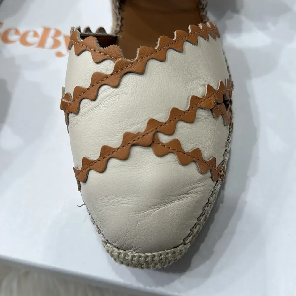 See By Chloe ankle espadrille light