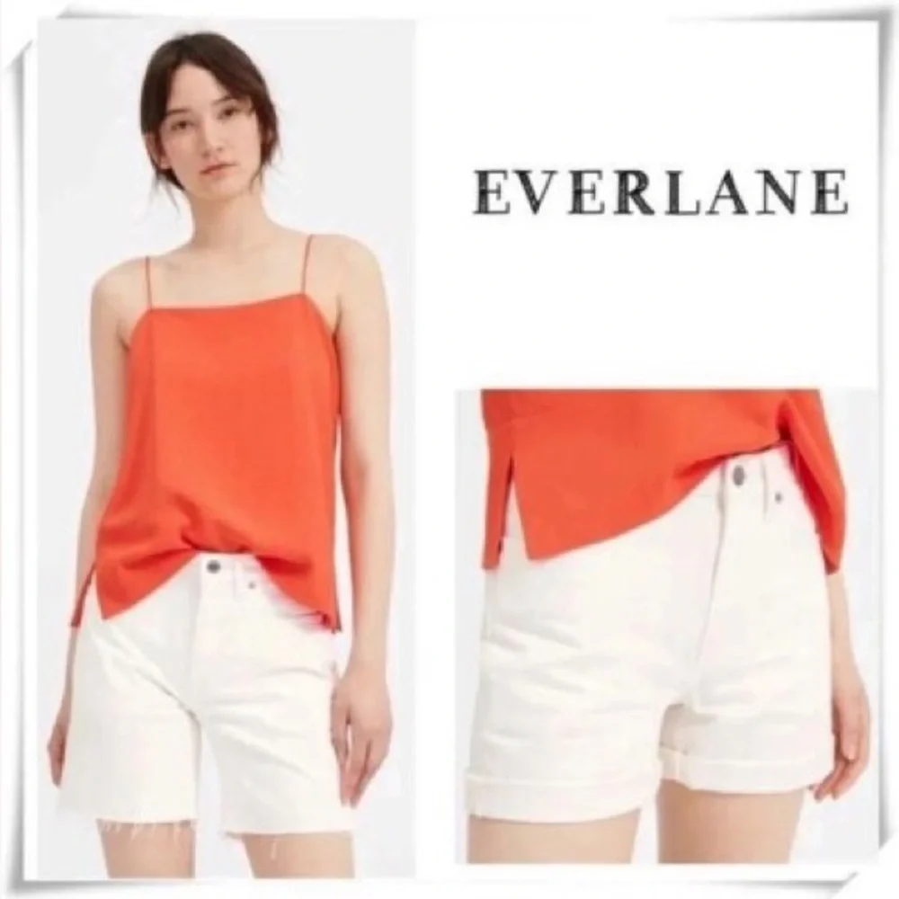 Everlane Relaxed White‎ Denim Short 27