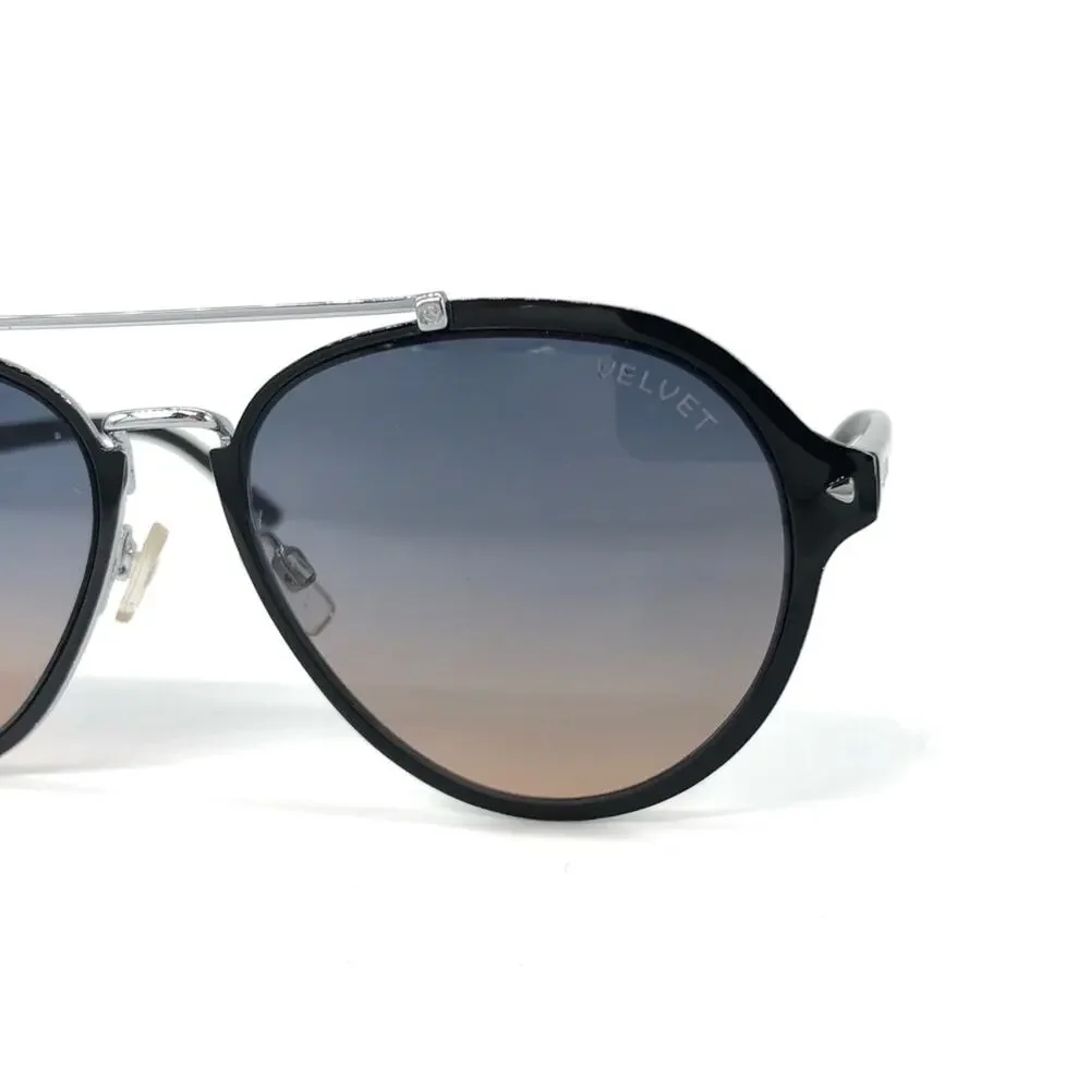 VELVET Jesse Aviators Navy Blue Pink