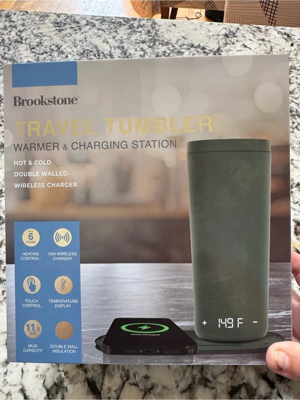Brookstone travel tumbler