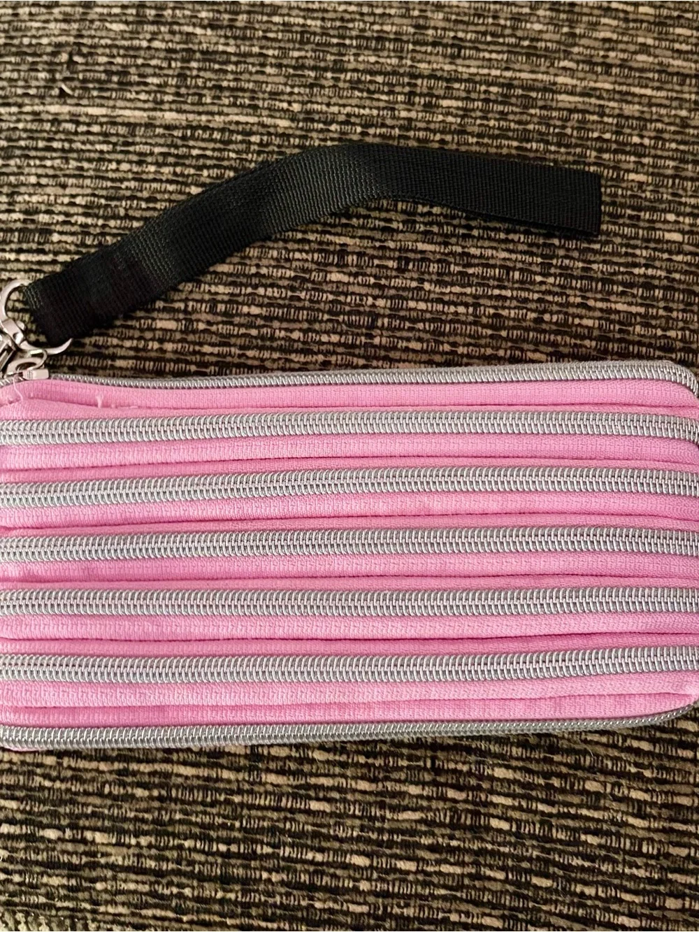 Bamboo Traders pink wristlet