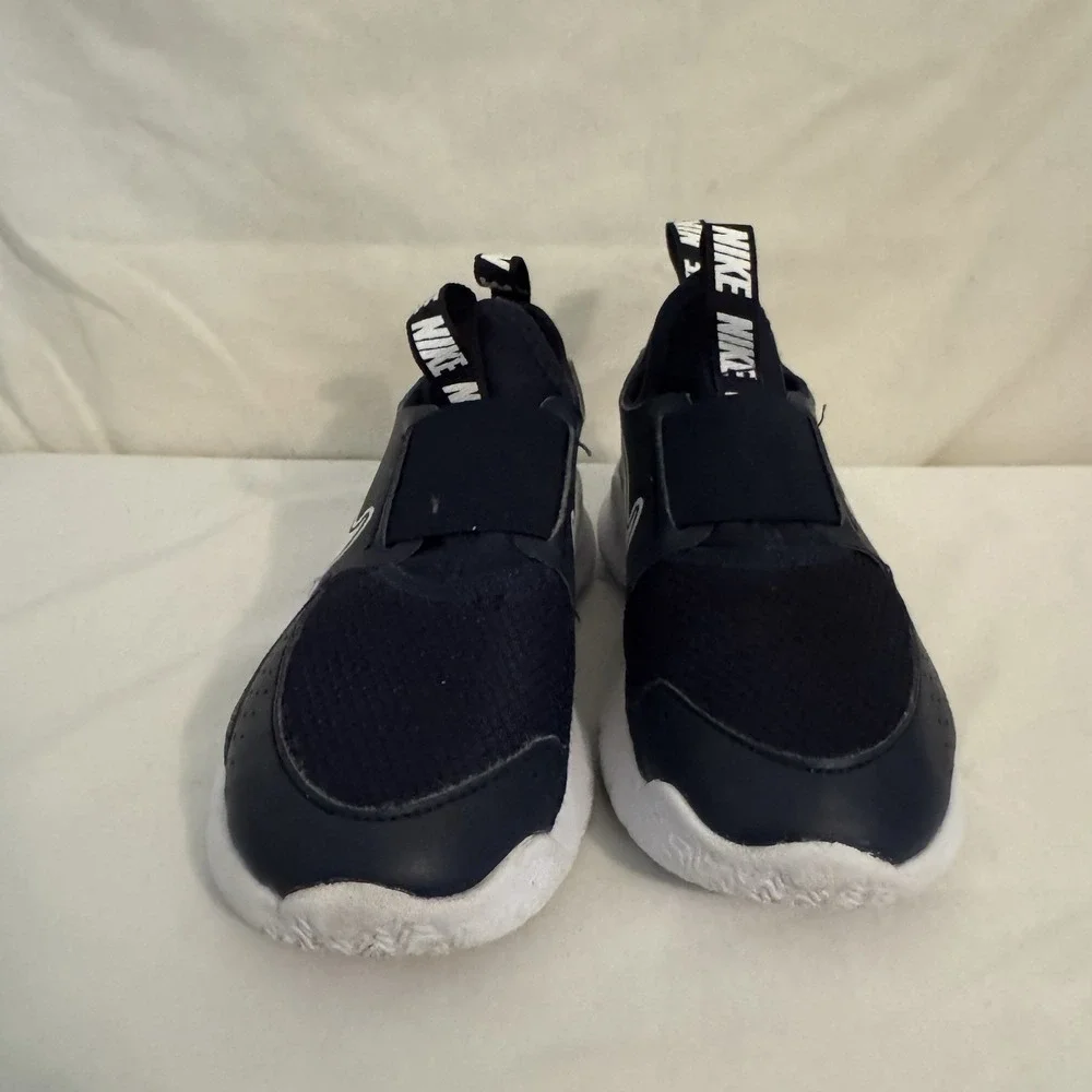 Nike Flex Runner 3 Navy Blue Sneakers No Tie Size 12C